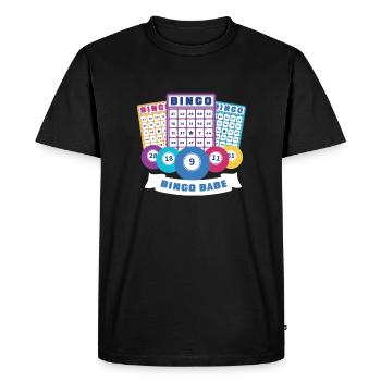 Bingo Card Game Grandma Bingo Player Bingo Cards - Men's Premium Organic T-Shirt - black - Front - Nico (187cm)