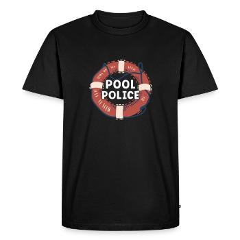Natation Drôle Natation Nageur Nageur Citations - T-shirt Premium bio Homme - noir - Devant - Nico (187cm)