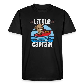 Voilier Voilier Bateau Kid Enfant Yacht Bateau - T-shirt Premium bio Homme - noir - Devant - Nico (187cm)