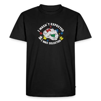 Sensibilisation à l’autisme Maladie autistique Poison autistique - T-shirt Premium bio Homme - noir - Devant - Nico (187cm)