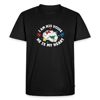 Sensibilisation à l’autisme Maladie autistique Poison autistique - T-shirt Premium bio Homme - noir - Devant - Nico (187cm)
