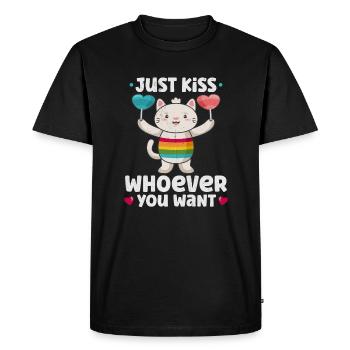 Lgbtq Transgender Gay Lesbian Feminism Feminist - Men's Premium Organic T-Shirt - black - Front - Nico (187cm)