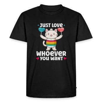 Lgbtq Transgender Gay Lesbian Feminism Feminist - Men's Premium Organic T-Shirt - black - Front - Nico (187cm)