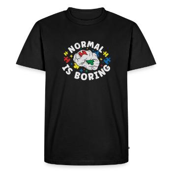 Sensibilisation à l’autisme Maladie autistique Poison autistique - T-shirt Premium bio Homme - noir - Devant - Nico (187cm)