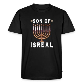 Israelite Jew Israelite Heritage Jewish Israel Jew - Men's Premium Organic T-Shirt - black - Front - Nico (187cm)