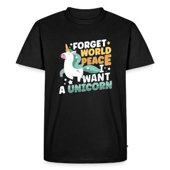 Horse Dressage Horseback-Riding Horse Girl Barn - Men's Premium Organic T-Shirt - black - Front - Nico (187cm)