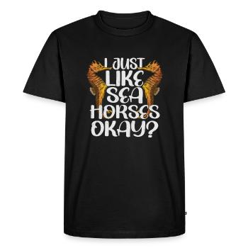 Jollier - T-shirt Premium bio Homme - noir - Devant - Nico (187cm)