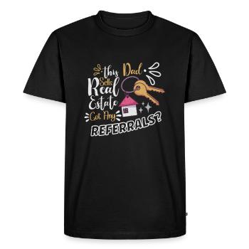 Real Estate Agent Realtor Home Closing Investor - Men's Premium Organic T-Shirt - black - Front - Nico (187cm)