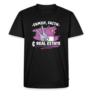Real Estate Agent Realtor Home Closing Investor - Men's Premium Organic T-Shirt - black - Front - Nico (187cm)