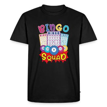 Bingo Card Game Grandma Bingo Player Bingo Cards - Men's Premium Organic T-Shirt - black - Front - Nico (187cm)
