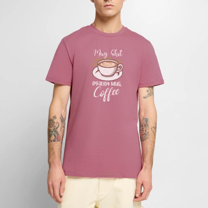 Coffee Lover Caffeine Molecule Java Latte Espresso Men's Premium Organic T-Shirt