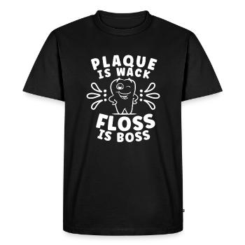 Idée cadeau d’hygiéniste dentaire dentiste: Amour interdit - T-shirt Premium bio Homme - noir - Devant - Nico (187cm)