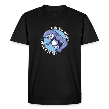 Shark Ocean Predator Scuba Diver Plongée - T-shirt Premium bio Homme - noir - Devant - Nico (187cm)