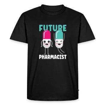Drôle de pharmacien-pharmacie-technicien-pharmacie - T-shirt Premium bio Homme - noir - Devant - Nico (187cm)