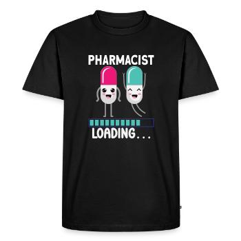 Drôle de pharmacien-pharmacie-technicien-pharmacie - T-shirt Premium bio Homme - noir - Devant - Nico (187cm)