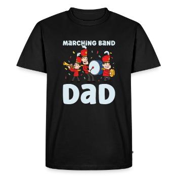 Marching Band Clarinetist School Rehearsal Music - Men's Premium Organic T-Shirt - black - Front - Nico (187cm)