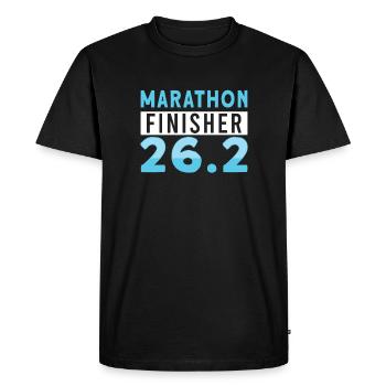 Finalistes du semi-marathon des coureurs - T-shirt Premium bio Homme - noir - Devant - Nico (187cm)