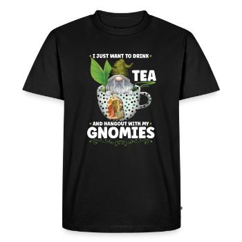 Gnomes de jardin Gnome Lover Drôle De Jardinage Gnome - T-shirt Premium bio Homme - noir - Devant - Nico (187cm)