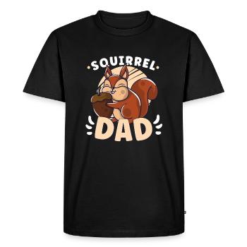 Funny Squirrel Fan Squirrel Lover Chipmunk Addict - Men's Premium Organic T-Shirt - black - Front - Nico (187cm)