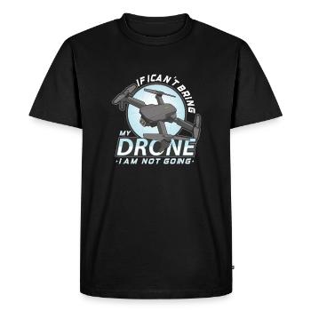 Pilote de drone grand-père idée cadeau vieil homme avec - T-shirt Premium bio Homme - noir - Devant - Nico (187cm)