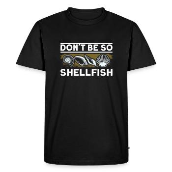 seashells shell collector shell collecting Gift - Men's Premium Organic T-Shirt - black - Front - Nico (187cm)