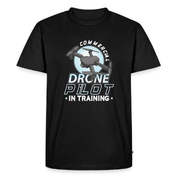 Pilote de drone grand-père idée cadeau vieil homme avec - T-shirt Premium bio Homme - noir - Devant - Nico (187cm)