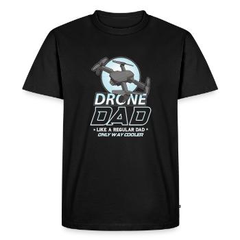 Pilote de drone grand-père idée cadeau vieil homme avec - T-shirt Premium bio Homme - noir - Devant - Nico (187cm)