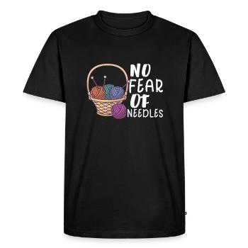Machine à coudre Fun Couture Couture Fan de couture Hobby - T-shirt Premium bio Homme - noir - Devant - Nico (187cm)