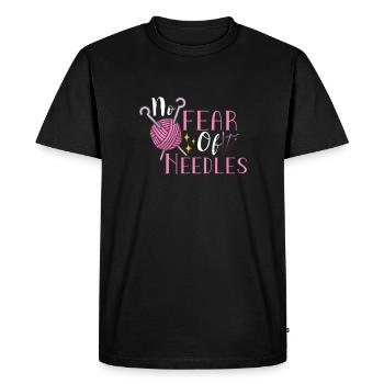Machine à coudre Fun Couture Couture Fan de couture Hobby - T-shirt Premium bio Homme - noir - Devant - Nico (187cm)