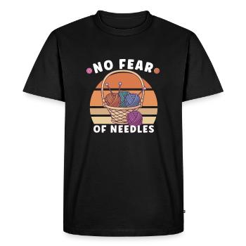 Machine à coudre Fun Couture Couture Fan de couture Hobby - T-shirt Premium bio Homme - noir - Devant - Nico (187cm)