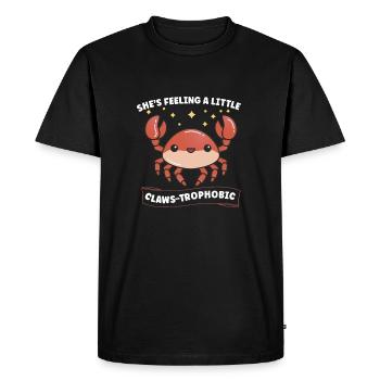 Crabe Crabe Crevettes Chuchoteur Crabe Chasseur Pêcheur - T-shirt Premium bio Homme - noir - Devant - Nico (187cm)