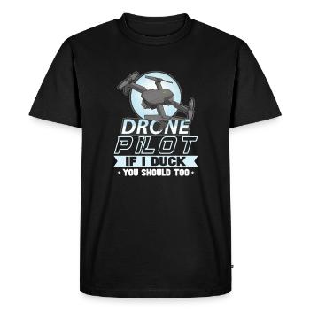Drone Pilote Grand-père Idée cadeau Vieil homme avec - T-shirt Premium bio Homme - noir - Devant - Nico (187cm)