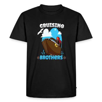 Boating Boat Captain Cruise Ship - Men's Premium Organic T-Shirt - black - Front - Nico (187cm)