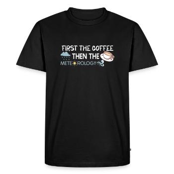 Funny Meteorology Meteorologist Weather Lover - Men's Premium Organic T-Shirt - black - Front - Nico (187cm)