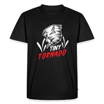 Meteorologie-kindertornado-sturm, Der Sturm-fan - Men's Premium Organic T-Shirt - black - Front - Nico (187cm)
