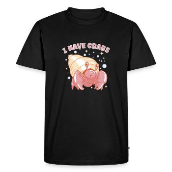 Hermit Crab Crabbing Crab Whisperer Crab Hunting - Men's Premium Organic T-Shirt - black - Front - Nico (187cm)