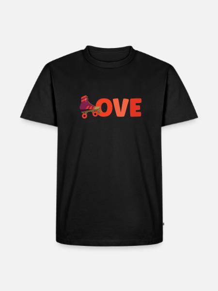 Roller Skate Roller Skating Roller Derby - Men's Premium Organic T-Shirt - black