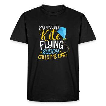 Kite Flying Kite Fan pour les amateurs de vol Fite - T-shirt Premium bio Homme - noir - Devant - Nico (187cm)