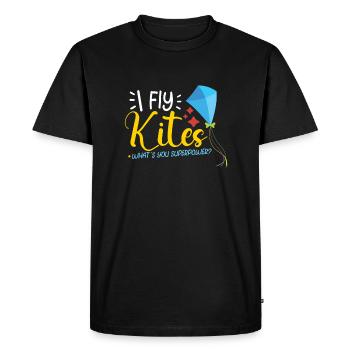 Kite Flying Kite Fan pour les amateurs de vol Fite - T-shirt Premium bio Homme - noir - Devant - Nico (187cm)