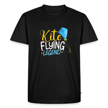 Kite Flying Kite Fan pour les amateurs de vol Fite - T-shirt Premium bio Homme - noir - Devant - Nico (187cm)