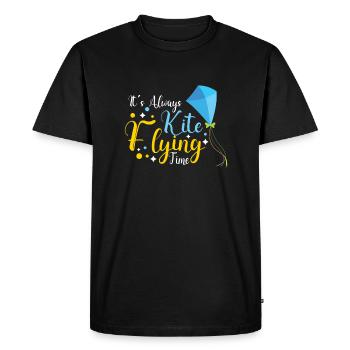 Kite Flying Kite Fan pour les amateurs de vol Fite - T-shirt Premium bio Homme - noir - Devant - Nico (187cm)