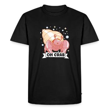 Hermit Crab Crabbing Crab Whisperer Crab Hunting - Men's Premium Organic T-Shirt - black - Front - Nico (187cm)