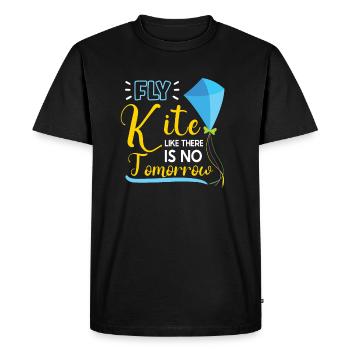 Kite Flying Kite Fan pour les amateurs de vol Fite - T-shirt Premium bio Homme - noir - Devant - Nico (187cm)
