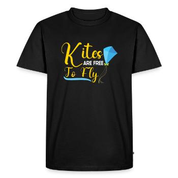 Kite Flying Kite Fan pour les amateurs de vol Fite - T-shirt Premium bio Homme - noir - Devant - Nico (187cm)