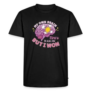 Stroke Survivor Stroke Consciousness - Men's Premium Organic T-Shirt - black - Front - Nico (187cm)