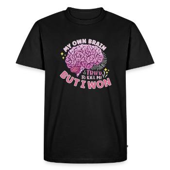 Stroke Survivor Stroke Consciousness - Men's Premium Organic T-Shirt - black - Front - Nico (187cm)