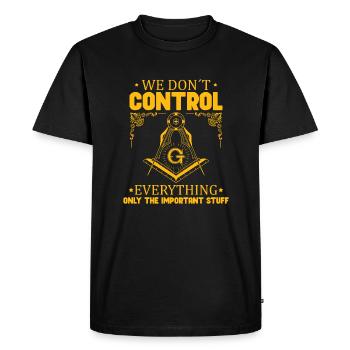 Conspiracy theories Conspiracy theorists - Men's Premium Organic T-Shirt - black - Front - Nico (187cm)