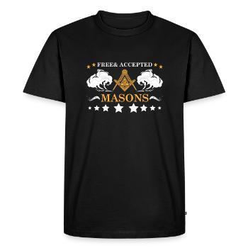 Conspiracy theories Conspiracy theorists - Men's Premium Organic T-Shirt - black - Front - Nico (187cm)