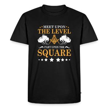 Conspiracy theories Conspiracy theorists - Men's Premium Organic T-Shirt - black - Front - Nico (187cm)