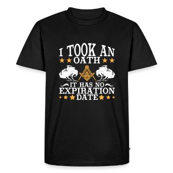 Conspiracy theories Conspiracy theorists - Men's Premium Organic T-Shirt - black - Front - Nico (187cm)